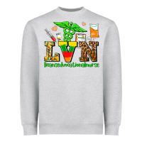 Lvn Juneteenth Licensed Vocational Nurse With Croc Heavyweight Sweatshirt | Teevron