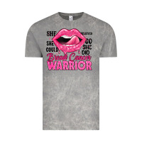 Cloud Rock breast cancer warrior lips Vintage Tee - JahusDesignShop