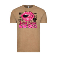Vintage Coffee breast cancer warrior lips Vintage Tee - JahusDesignShop