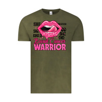 Vintage Olive breast cancer warrior lips Vintage Tee - JahusDesignShop