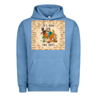 Pigment Pebble Blue it's time for fall shit Urban Hoodie - TumblerDesignByShophia