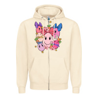 Sandshell soft pink easter Zipper Hoodie - MaliasSmallBusiness