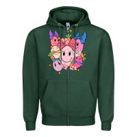 Sports Green soft pink easter Zipper Hoodie - MaliasSmallBusiness