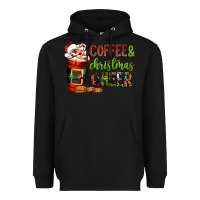 Black Coffee and Christmas cheer Heavyweight Hoodie - NancyCooperArtShop