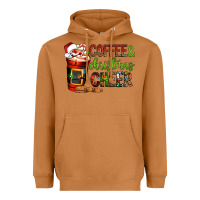 Meerkat Coffee and Christmas cheer Heavyweight Hoodie - NancyCooperArtShop
