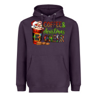 Plum Coffee and Christmas cheer Heavyweight Hoodie - NancyCooperArtShop