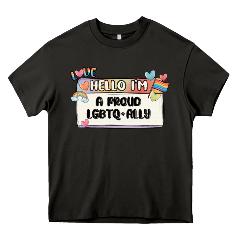 Proud Ally Heavy Core Tee by MaliasSmallBusiness | Teevron
