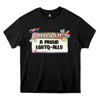 Black proud ally Heavy Core Tee - MaliasSmallBusiness