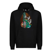 Black Western Cowhide Cactus Premium Hoodie - Bettercallsaul