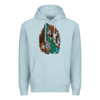 Blue Mist Western Cowhide Cactus Premium Hoodie - Bettercallsaul