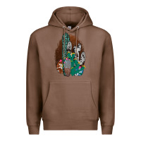 Chestnut Western Cowhide Cactus Premium Hoodie - Bettercallsaul