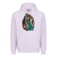 Lilac Western Cowhide Cactus Premium Hoodie - Bettercallsaul
