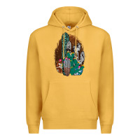 Mustard Western Cowhide Cactus Premium Hoodie - Bettercallsaul