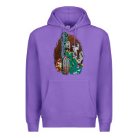 Purple Western Cowhide Cactus Premium Hoodie - Bettercallsaul