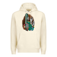 Sandshell Western Cowhide Cactus Premium Hoodie - Bettercallsaul