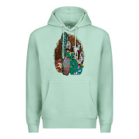 Seafoam Western Cowhide Cactus Premium Hoodie - Bettercallsaul