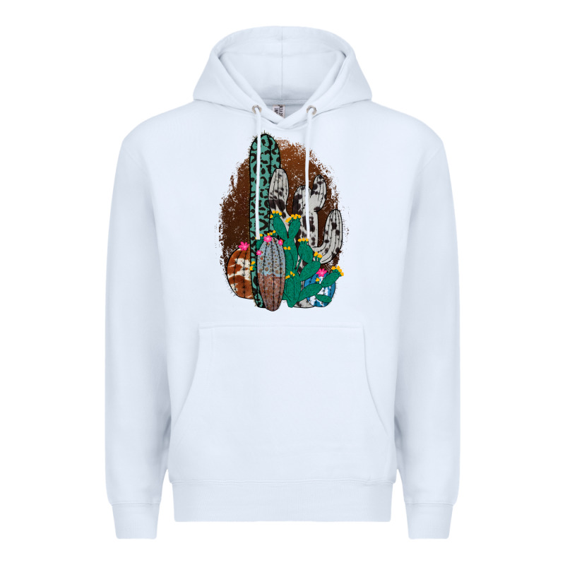 Western Cowhide Cactus Premium Hoodie by Bettercallsaul | Teevron