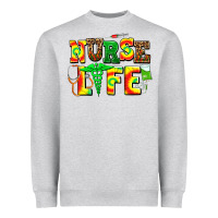 Heather Grey juneteenth nurse life Heavyweight Sweatshirt - AdoDesignShop