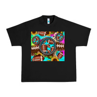 Football Tie Dye Gemstone Sunflower Urban Heavy Tee | Teevron