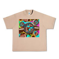 Burro football tie dye gemstone sunflower Urban Heavy Tee - JahusDesignShop