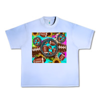 Grape Ice football tie dye gemstone sunflower Urban Heavy Tee - JahusDesignShop