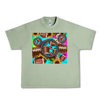 Oil Green football tie dye gemstone sunflower Urban Heavy Tee - JahusDesignShop