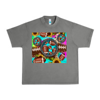Tornado football tie dye gemstone sunflower Urban Heavy Tee - JahusDesignShop