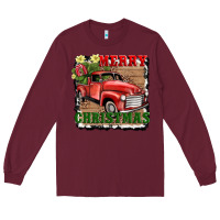 Merry Christmas With Truck Long Sleeve Tee | Teevron