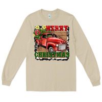 Mushroom merry christmas with truck Long Sleeve Tee - AdoDesignShop