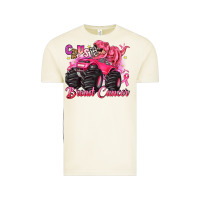 Crush Breast Cancer Monster Truck With Dinosaur Vintage Tee | Teevron