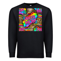 Black Pride LGBTQ+ Proud Mom With Leoapard Patterns Premium Sweatshirt - BundleAndBundleShop