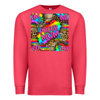 Cardinal Pride LGBTQ+ Proud Mom With Leoapard Patterns Premium Sweatshirt - BundleAndBundleShop