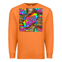 Carrot Pride LGBTQ+ Proud Mom With Leoapard Patterns Premium Sweatshirt - BundleAndBundleShop