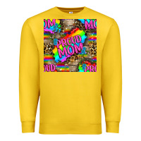 Lemon Pride LGBTQ+ Proud Mom With Leoapard Patterns Premium Sweatshirt - BundleAndBundleShop