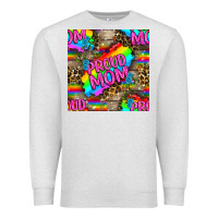 Oatmeal Heather Pride LGBTQ+ Proud Mom With Leoapard Patterns Premium Sweatshirt - BundleAndBundleShop