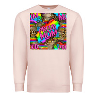 Pale Pink Pride LGBTQ+ Proud Mom With Leoapard Patterns Premium Sweatshirt - BundleAndBundleShop