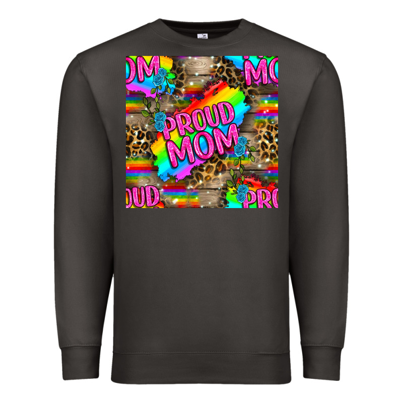 Pride Lgbtq+ Proud Mom With Leoapard Patterns Premium Sweatshirt by BundleAndBundleShop | Teevron
