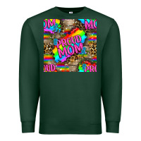 Sports Green Pride LGBTQ+ Proud Mom With Leoapard Patterns Premium Sweatshirt - BundleAndBundleShop