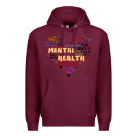 Burgundy mental health matters Premium Hoodie - JahusDesignShop