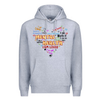 Heather Grey mental health matters Premium Hoodie - JahusDesignShop