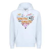 White mental health matters Premium Hoodie - JahusDesignShop