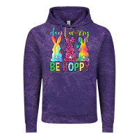 Cloud Purple Don't worry be hoppy Easter Day Vintage Hoodie - Neo Western
