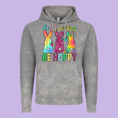 Don't Worry Be Hoppy Easter Day Vintage Hoodie Designed By Neo Western