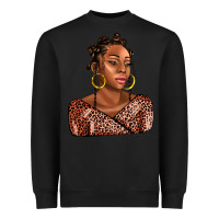 Black afro woman Heavyweight Sweatshirt - AdoDesignShop