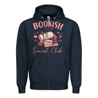 Bookish Lover Social Club Zipper Hoodie | Teevron