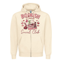 Sandshell bookish lover social club Zipper Hoodie - MaliasSmallBusiness