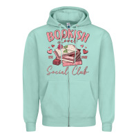 Seafoam bookish lover social club Zipper Hoodie - MaliasSmallBusiness