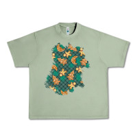 Oil Green christmas gingerbread cookies patch Urban Heavy Tee - BundleAndBundleShop