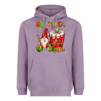 Lavender christmas gnome hot cocoa Heavyweight Hoodie - MaliasSmallBusiness
