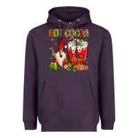 Plum christmas gnome hot cocoa Heavyweight Hoodie - MaliasSmallBusiness